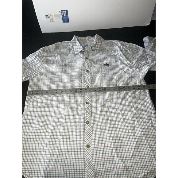 AFTCO Guy Harvey Shirt Mens‎ 2XL Multicolor Plaid Long Sleeve Button Down Shirt - Picture 4 of 5